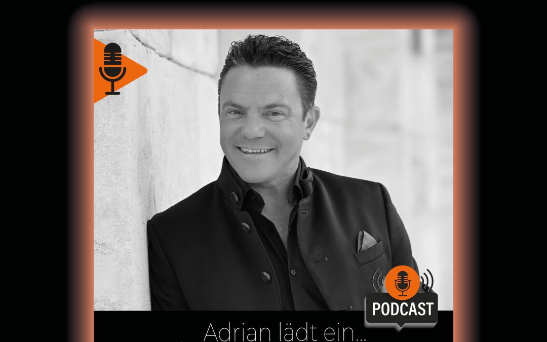 Moderator, Sänger und Entertainer Stefan Mross zu Gast in der Jubiläumsfolge 100 des Podcasts "Adrian lädt ein..." von Moderator und Podcaster aus Rust bei Freiburg: Adrian Hoffmann